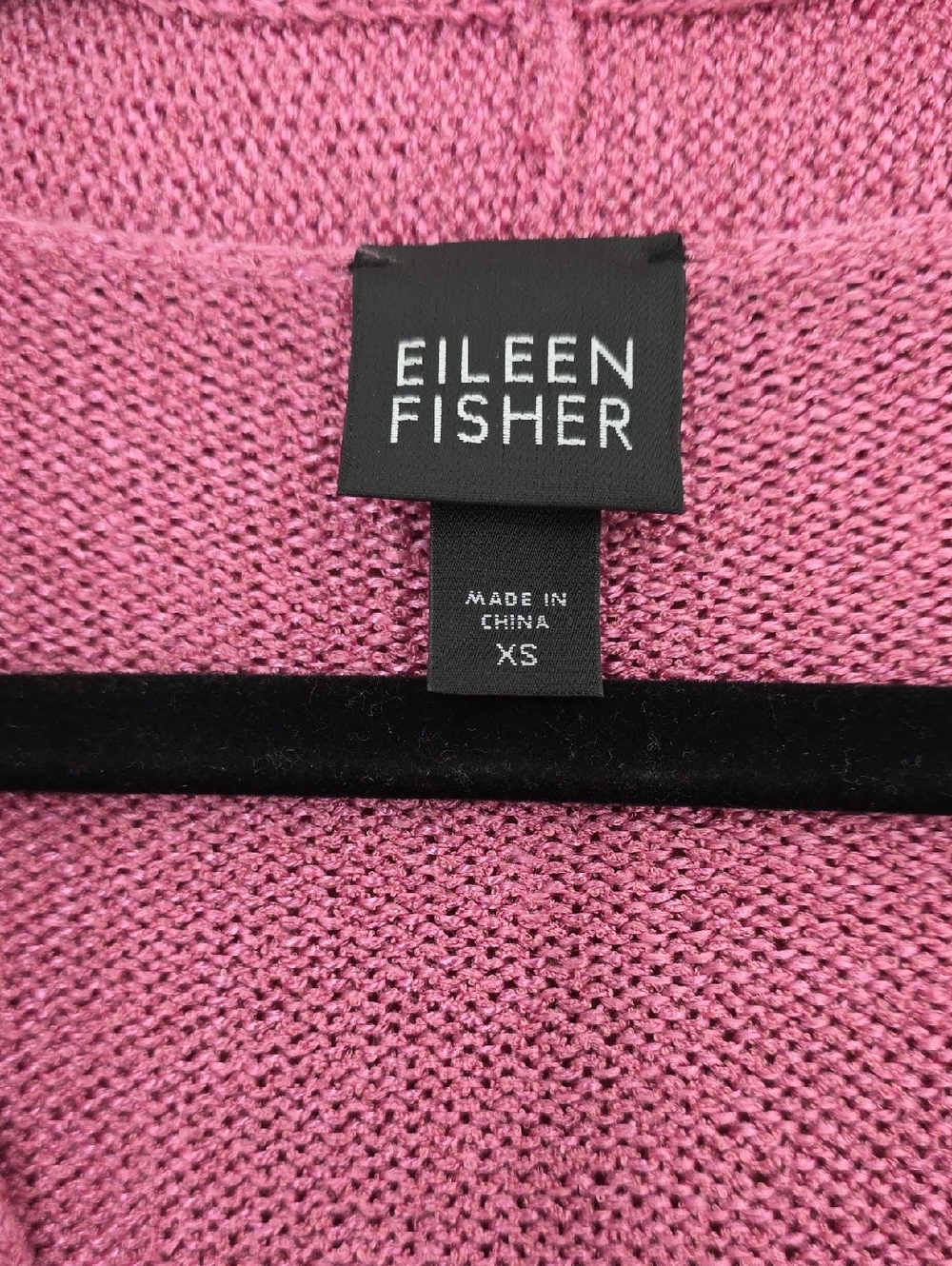 Eileen Fisher Silk Blend Pink V-Neck Knit Cardigan Sweater - Picture 2 of 7